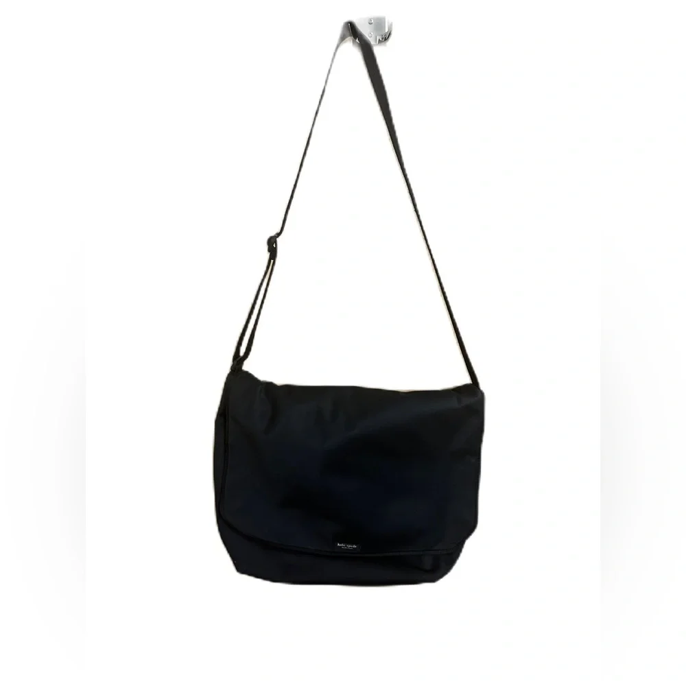 Kate Spade Black Nylon Messenger/Laptop Bag